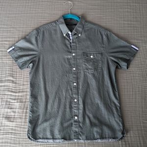 Perry Ellis Short Sleeve Men's Polo Shirt Gray - Medium